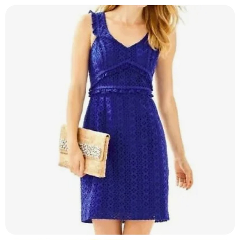 NWT Lilly Pulitzer Kaylee Shift in Lapis Lazuli blue in size 8.
